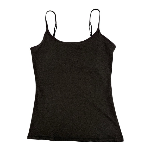 PACT Organic Cotton Everyday Shelf Bra Camisole Tank Top in Charcoal Gray Size M - Picture 3 of 8